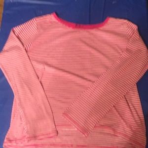 Pink and white striped shirt